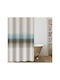 Guy Laroche Shower Curtain Fabric with Hooks 180x185cm Natural