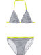 Name It Kids Swimwear Bikini Triangle Bright White-Black