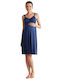 Catherine's Nightgown for Breastfeeding Blue