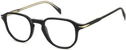 David Beckham Herren Acetat Brillengestell Schw...