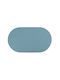 Tpster Rutschfest Badematte Synthetisch Oval 35952 Blue 38x68cm