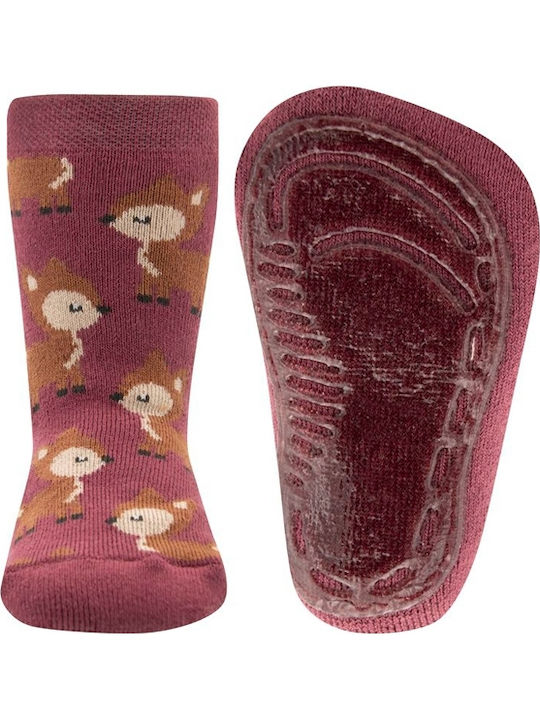 Ewers Kids' Slipper Socks Burgundy