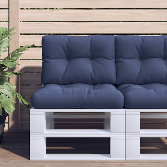 vidaXL Waterproof Bench Cushion for Palette with Backrest Navy 40x50cm