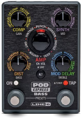 Line 6 Pod Express Πετάλι Compressor / Delay / Distortion / Looper / Volume Ηλεκτρικού Μπάσου