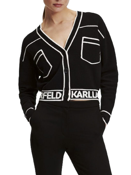 Karl Lagerfeld Short Women's Cardigan Black