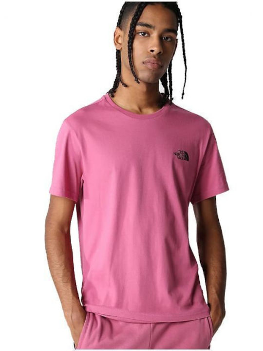 The North Face Simple Dome T-shirt Bărbătesc cu Mânecă Scurtă Red Violet