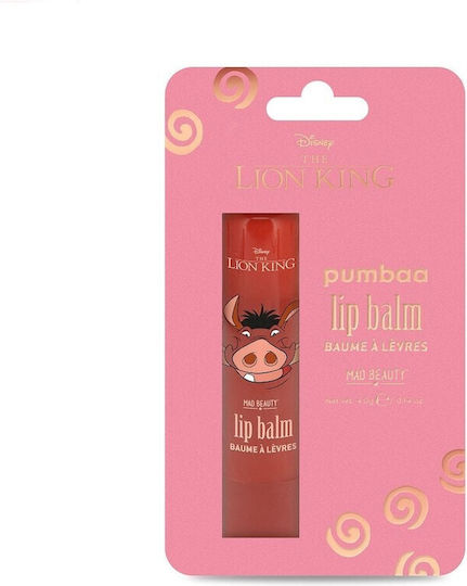 Mad Beauty Lion King Lip Balm Pumbaa Ενυδατικό Στικ Χειλιών Καρπούζι 4gr