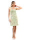Mara-M Summer Cotton Women's Nightdress Green