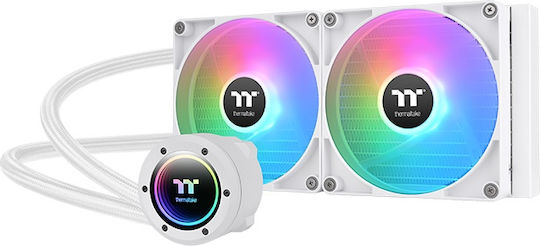 Thermaltake TH280 V2 ARGB v2 Υδρόψυξη AIO CPU με 2 Ανεμιστήρες 140mm Λευκή