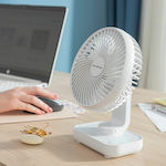 Portable Rechargeable Office Fanrec Innovagoods Ø5 4'' 3600 Mah 13,3 W