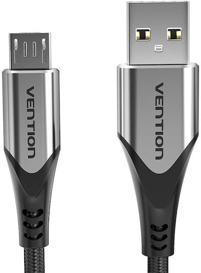 Vention Regular USB 2.0 to micro USB Cable Γκρι 3m COAHI 1τμχ