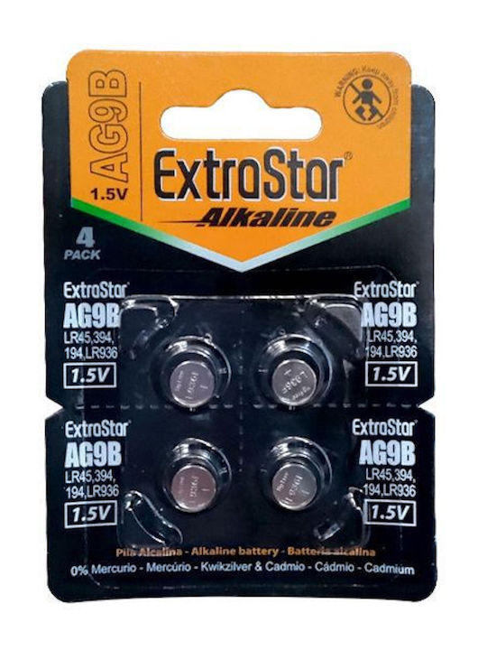 Extrastar Baterii alcaline Baterii de ceas pentru ceasuri LR45 1.5V 4buc