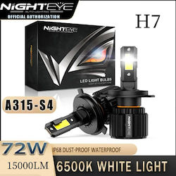H7 LED Car Lamps Cool White 72W 2pcs A315-S4-H7