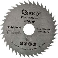 Geko G00050 Cutting Disc Wood Hole Diameter 115mm 1pcs