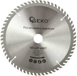 Geko G00092 Cutting Disc Wood Hole Diameter 185mm 1pcs