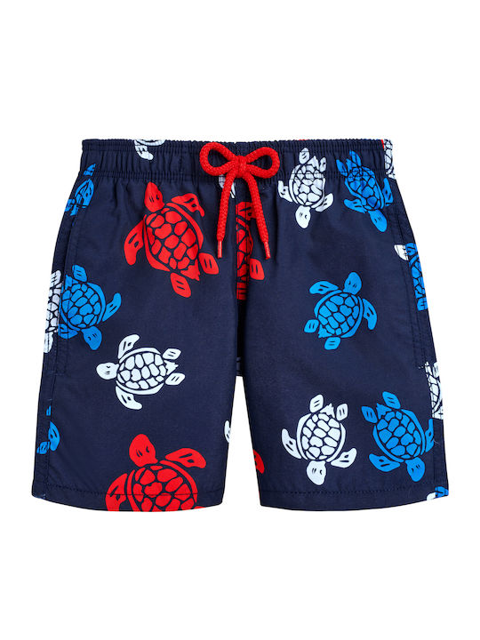 Vilebrequin Boys Ronde Des Tortues Swim Shorts Marine Blue Vilebrequin Boys Ronde Des Tortues Swim Shorts Marine Blue