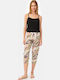 Minerva Summer Women's Pyjama Pants Animal Zebra