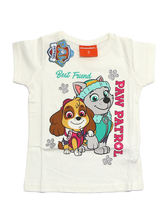 Nickelodeon Kids Blouse Short Sleeve Ecru