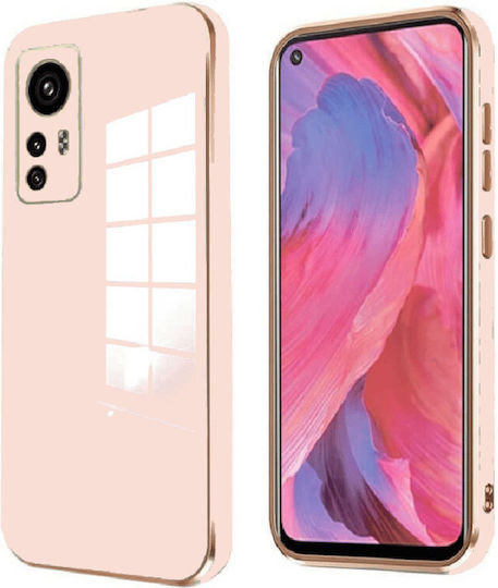 Bodycell Plated Back Cover Silicone with Strap Pink (Xiaomi 12 / 12X)