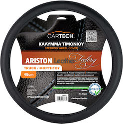 Lenkradabdeckung Ariston Leder Feeling Truck Cover Schwarz 45cm W Reach