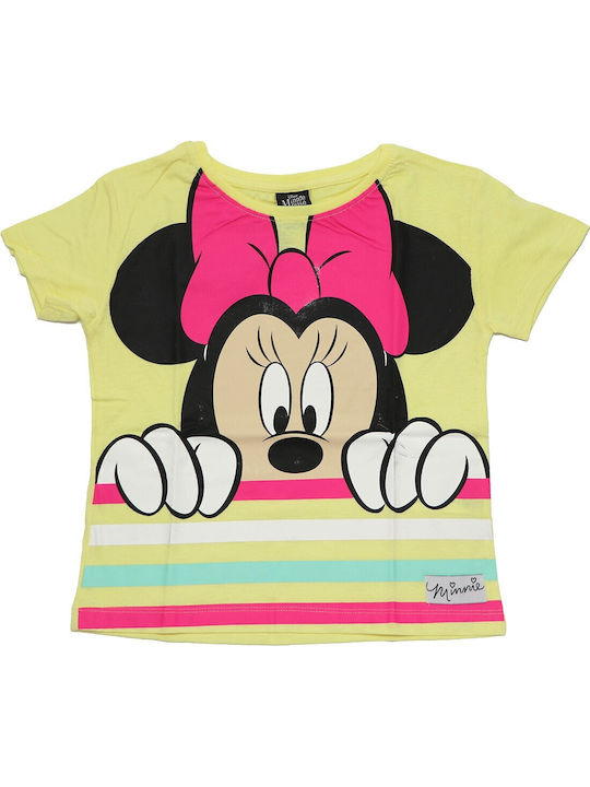 Disney Kids Blouse Short Sleeve Yellow 52 02