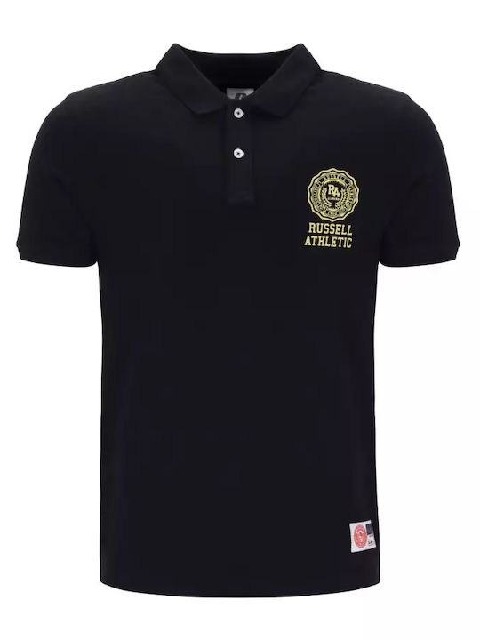 Russell Athletic Ανδρική Μπλούζα Polo Μαύρη