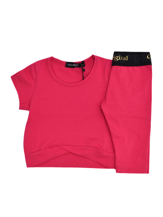 Set pentru copii cu colanți Vară 2buc Fuchsia Original