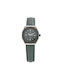 Tetra Watch with Green Leather Strap