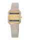 Tetra Damen Uhr mit Gold Metallarmband