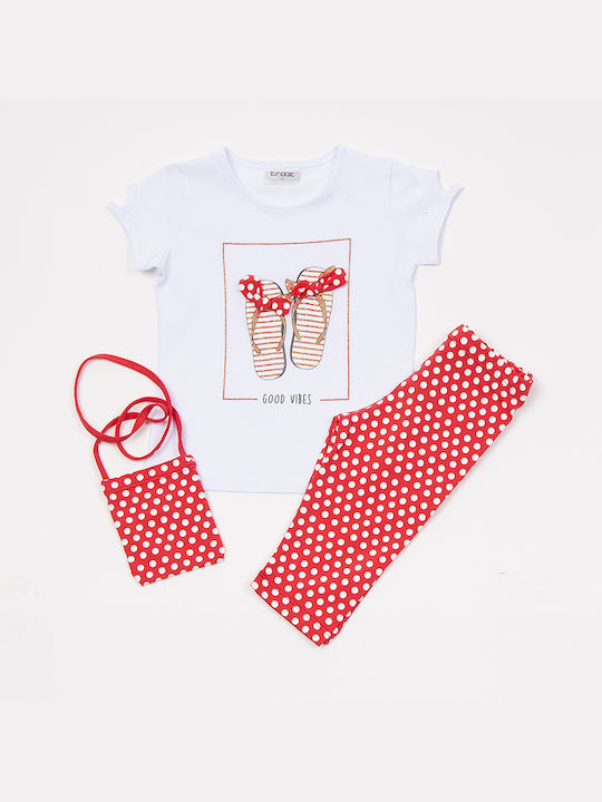 Trax Kids Set with Leggings Summer 2pcs White