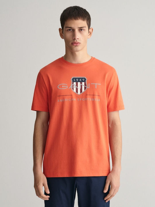 Gant Archive Shield T-shirt Πορτοκαλι