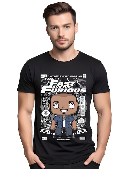 Pop Culture Dom Toretto Fast And Furious T-shirt Schwarz