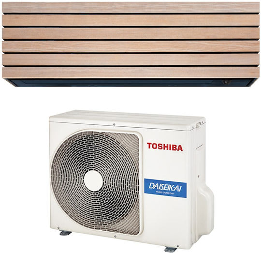 Toshiba Daisekai 10 Κλιματιστικό Inverter 9000 BTU A+++/A+++ με WiFi και Plasma Ionizer Wood