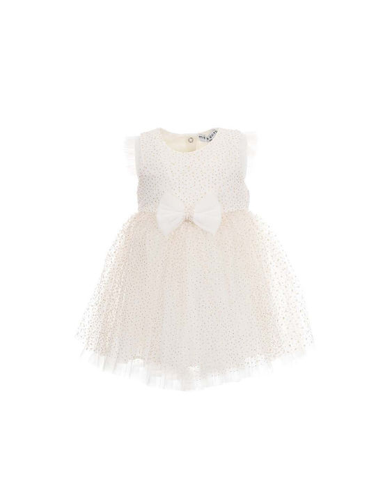 Evita Children's Dress Sleeveless White