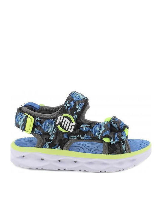 Kids' Sandals with Velcro & Lights Blue
