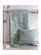 Rythmos Canda Three-Seater Sofa Throw Two Sides Jacquard 180x280cm Petrol Blue