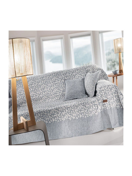 Guy Laroche Monet Ριχτάρι Πολυθρόνας Chenille 180x150εκ. Silver