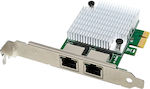 Powertech Кабелна мрежова карта Гигабитна (1Gbps) Ethernet PCI-e