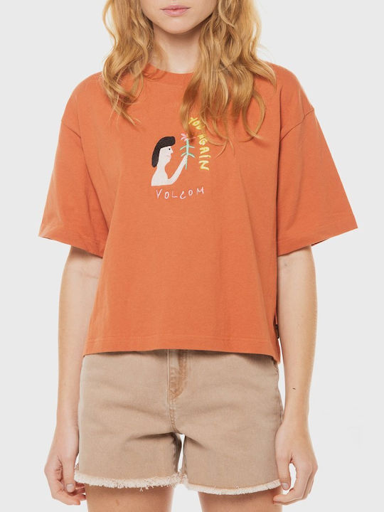 Volcom Damen T-Shirt Orange