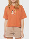 Volcom Women's T-shirt Orange