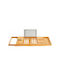 Bathtub Shelf Bamboo 103x22x4cm Brown