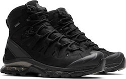 Militärische Stiefeletten Schwarz
