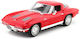 Welly Chevrolet 1963 Modeling Figure Car Red in Scale 1:24