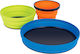 Sea to Summit X-Set Plate for Camping 480ml STS40-00478 Orange Pouch Blue Plate Green Bowl Orange Mug