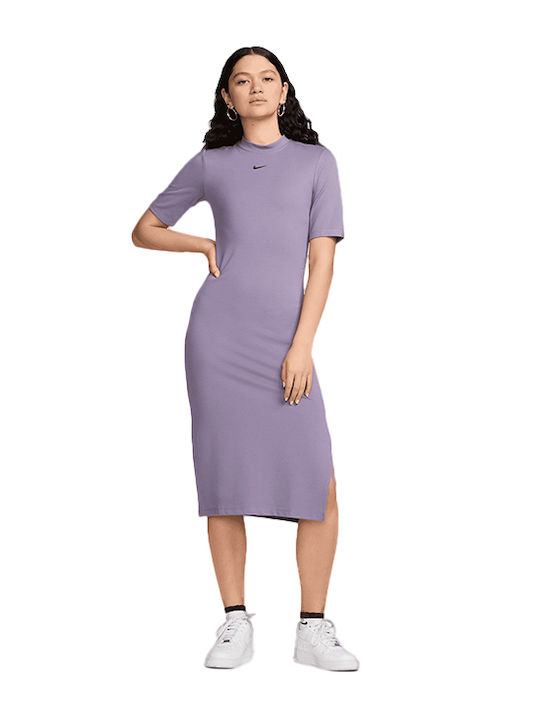 Nike Essntl Midi Dress Καλοκαιρινό Midi Αθλητικ...