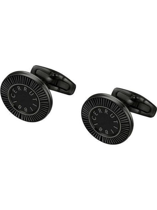 Cerruti Cufflinks of Steel Black