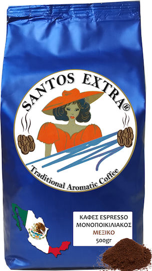Santos Extra Καφές Espresso Arabica Mexico Αλεσμένος 500gr