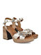 Leder Sandalen Gold