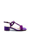 19V69 Suede Women's Sandals Purple