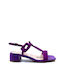 Suede Sandalen Lila